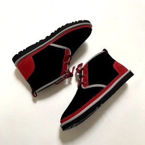 NWOB $150 Original UGG Neumel Suede Ankle Boot Size 10 Sheepskin Mashup Chukka